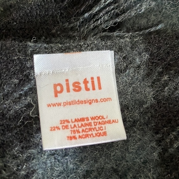 Pistil Wool Blend Black + White Unisex Plaid‎ Scarf - Picture 3 of 3